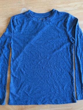 Tucker & Tate Heathered Blue Long Sleeve Crewneck Tee